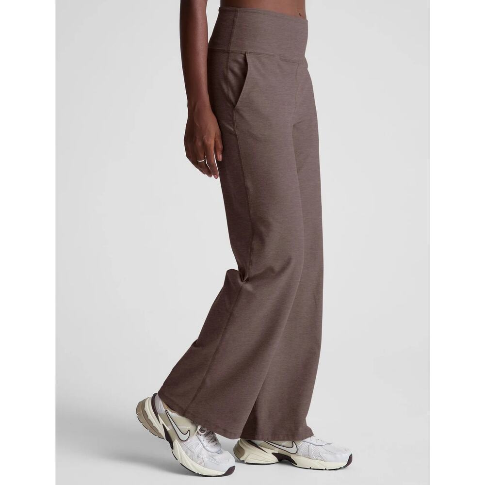 Beyond Yoga NWOT Spacedye Laid Back Wide Leg Pants Brown/Purple XL - Picture 2 of 9